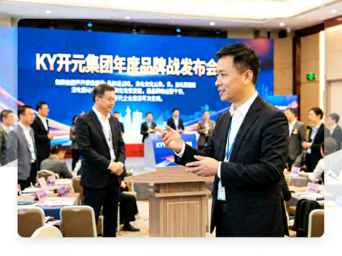 KY开元集团年度品牌战略发布会与行业峰会现场